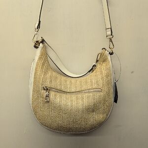INC Elegant Cream and White Woven Women’s Bag